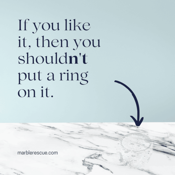 Marble Rings on Countertop